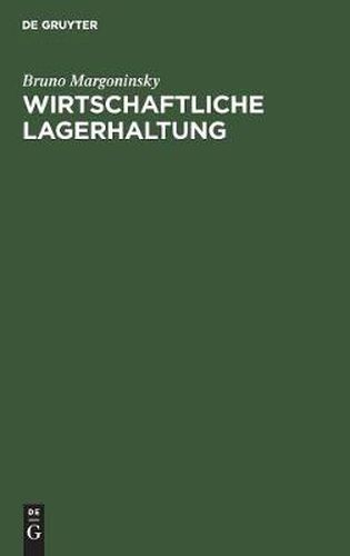 Cover image for Wirtschaftliche Lagerhaltung