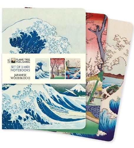 Cover image for Midi Notebook Collection Japanese Woodblocks (Set Of 3)