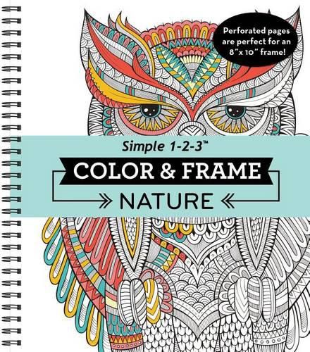 Color & Frame - Nature (Adult Coloring Book)