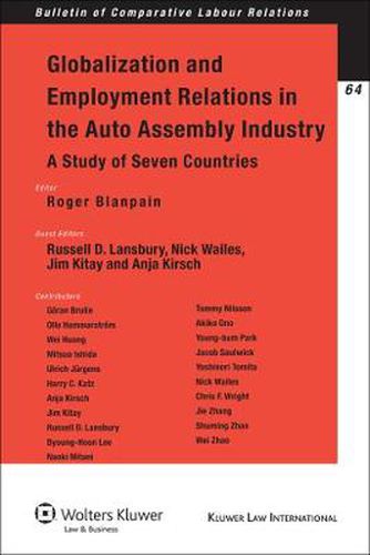 Cover image for Globalization and Employment Relations in the Auto Assembly Industry: A Study of Seven Countries