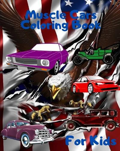 Cover image for Muscle Cars Coloring Book