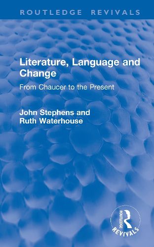 Cover image for Literature, Language and Change