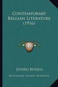 Cover image for Contemporary Belgian Literature (1916)