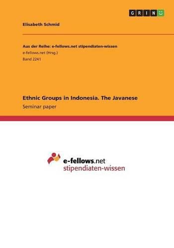 Cover image for Ethnic Groups in Indonesia. The Javanese