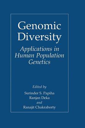 Cover image for Genomic Diversity: Applications in Human Population Genetics