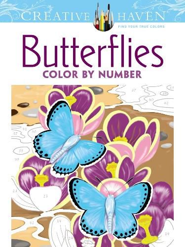 Cover image for Creative Haven Butterflies Color by Number Coloring Book