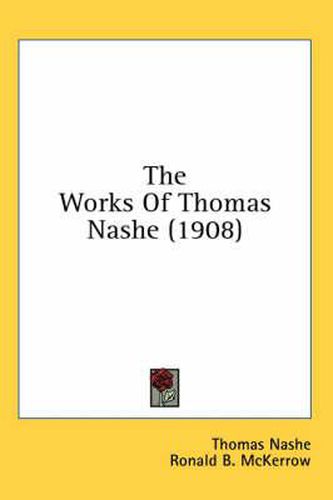 The Works of Thomas Nashe (1908)