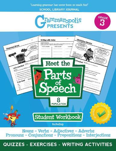 Cover image for The Parts of Speech Workbook, Grade 3