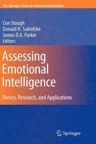 Assessing Emotional Intelligence: Theory, Research, and Applications