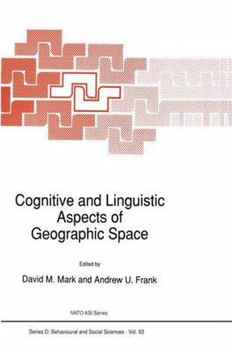 Cover image for Cognitive and Linguistic Aspects of Geographic Space