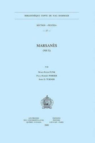 Cover image for Marsanes (NH X)
