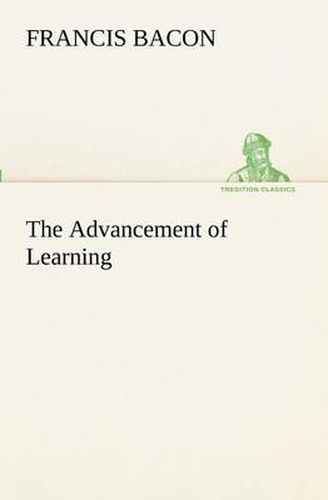 Cover image for The Advancement of Learning