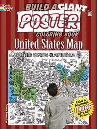 Cover image for Build a Giant Poster Coloring Book--United States Map