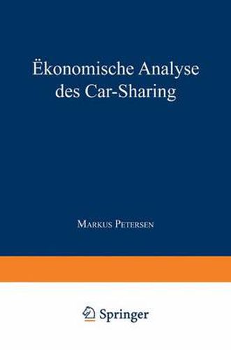 Cover image for OEkonomische Analyse Des Car-Sharing