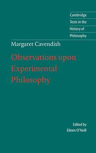 Cover image for Margaret Cavendish: Observations upon Experimental Philosophy