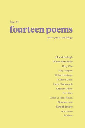 Cover image for fourteen poems issue 13: a queer poetry anthology