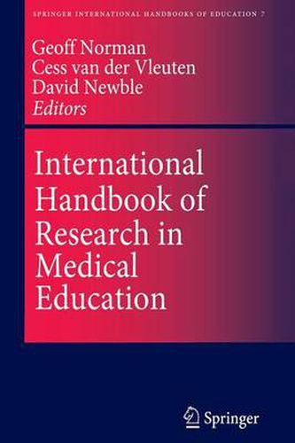 Cover image for International Handbook of Research in Medical Education