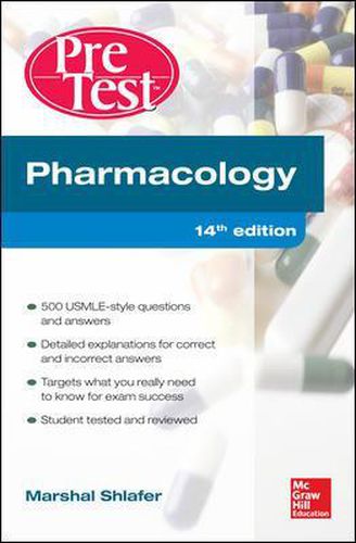 Cover image for Pharmacology PreTest Self-Assessment and Review 14/E