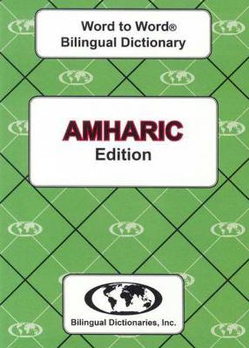 Cover image for English-Amharic & Amharic-English Word-to-Word Dictionary