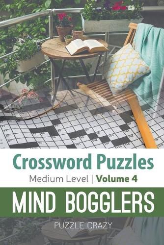 Cover image for Crossword Puzzles Medium Level: Mind Bogglers Vol. 4