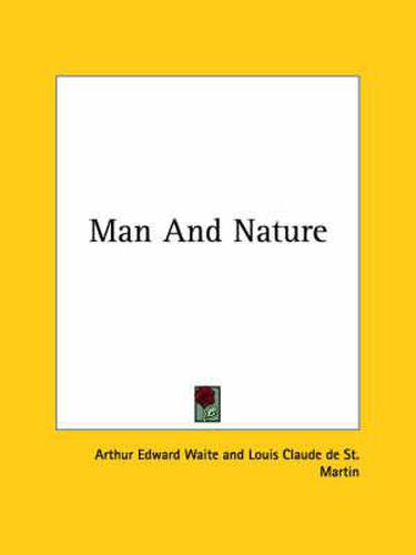 Cover image for Man and Nature