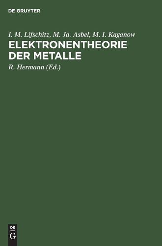Cover image for Elektronentheorie der Metalle
