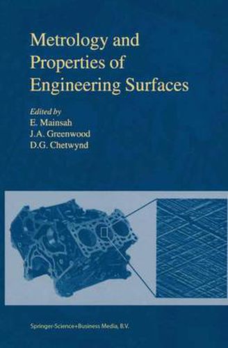 Cover image for Metrology and Properties of Engineering Surfaces