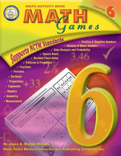 Cover image for Math Games, Grade 6