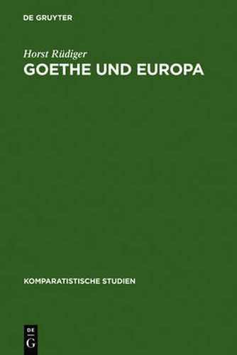 Cover image for Goethe und Europa