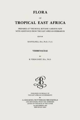 Cover image for Flora of Tropical East Africa - Verbenaceae (1992)