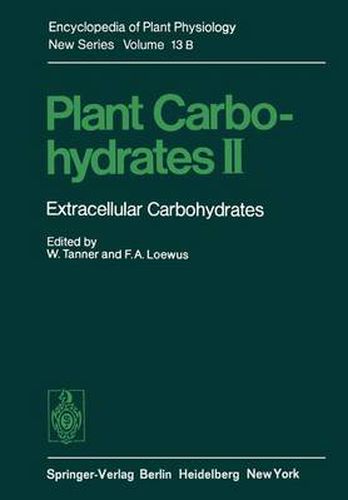 Cover image for Plant Carbohydrates II: Extracellular Carbohydrates