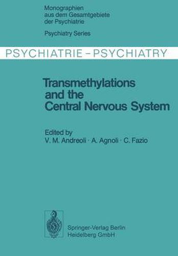 Cover image for Transmethylations and the Central Nervous System