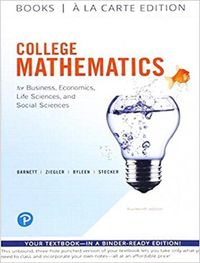 Cover image for College Mathematics for Business, Economics, Life Sciences, and Social Sciences