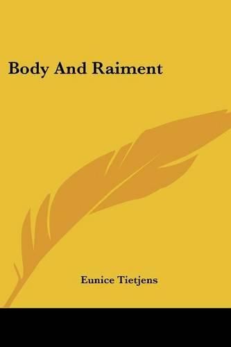 Cover image for Body and Raiment