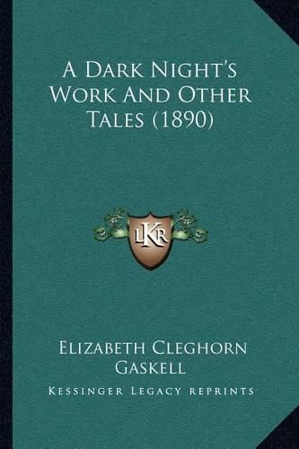 Cover image for A Dark Night's Work and Other Tales (1890)