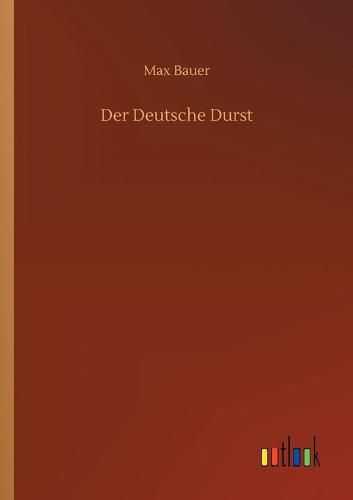 Cover image for Der Deutsche Durst