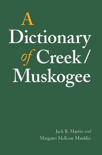 Cover image for A Dictionary of Creek/Muskogee