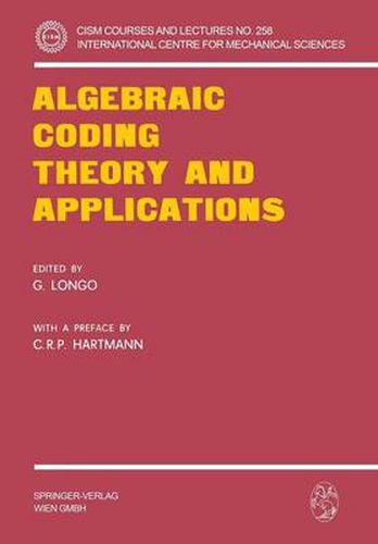 Cover image for Algebraic Coding Theory and Applications