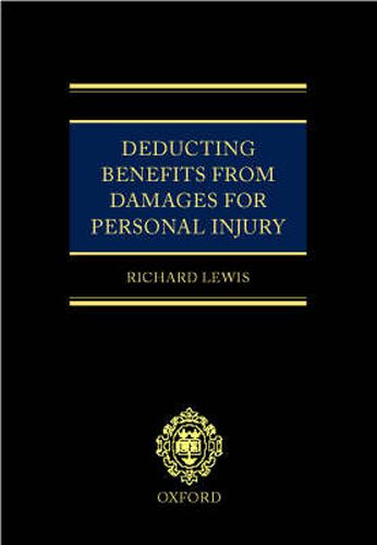 Cover image for Deducting Benefits from Damages for Personal Injury