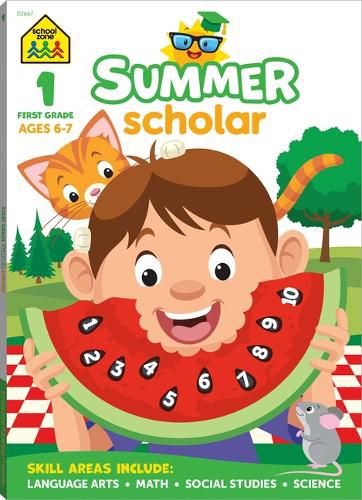 Cover image for School Zone First Grade Summer Scholar Workbook