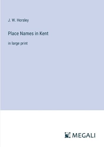 Cover image for Place Names in Kent
