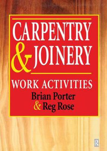 Cover image for Carpentry and Joinery: Work Activities
