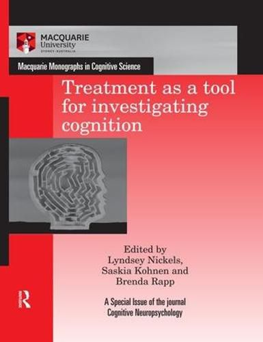 Cover image for Treatment as a tool for investigating cognition