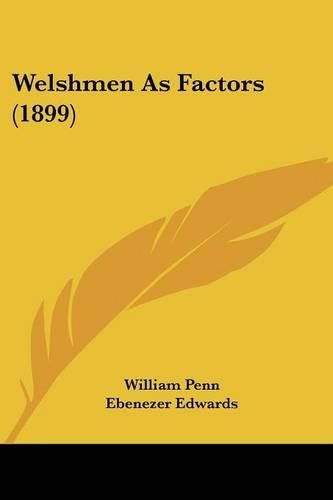 Cover image for Welshmen as Factors (1899)