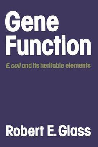 Cover image for Gene Function: E. coli and its heritable elements