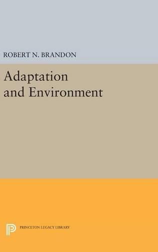 Cover image for Adaptation and Environment