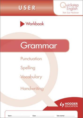 Cover image for Quickstep English Workbook Grammar User Stage