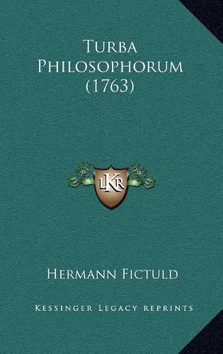 Cover image for Turba Philosophorum (1763)