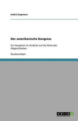Cover image for Der amerikanische Kongress