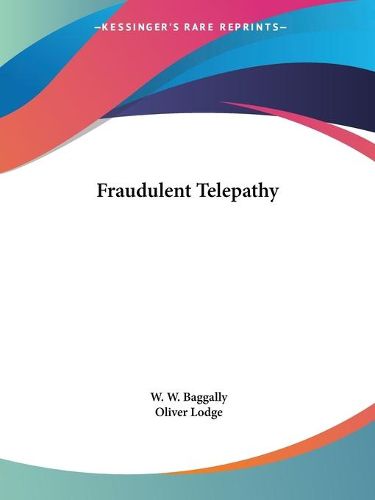 Cover image for Fraudulent Telepathy